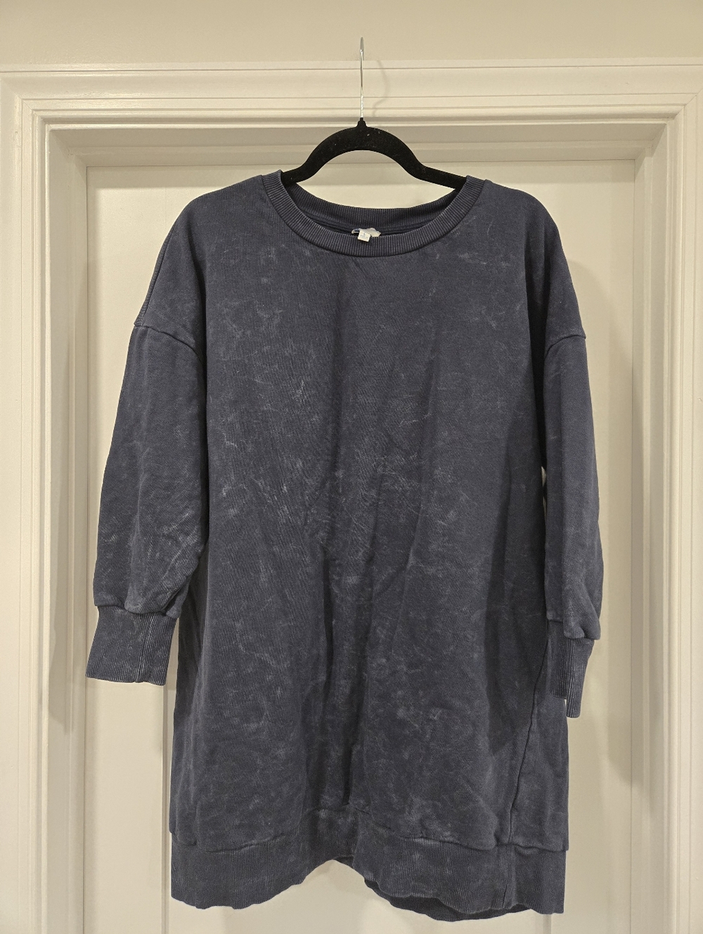 Blue Rain x Francescas Washed Indigo Oversized Crewneck Sweatshirt